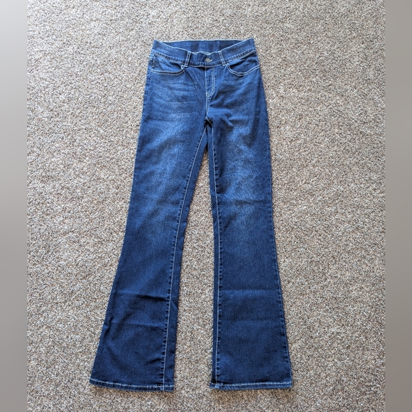 Betabrand Pull On Tall Flare Jeans Size Medium Long - Picture 1 of 6